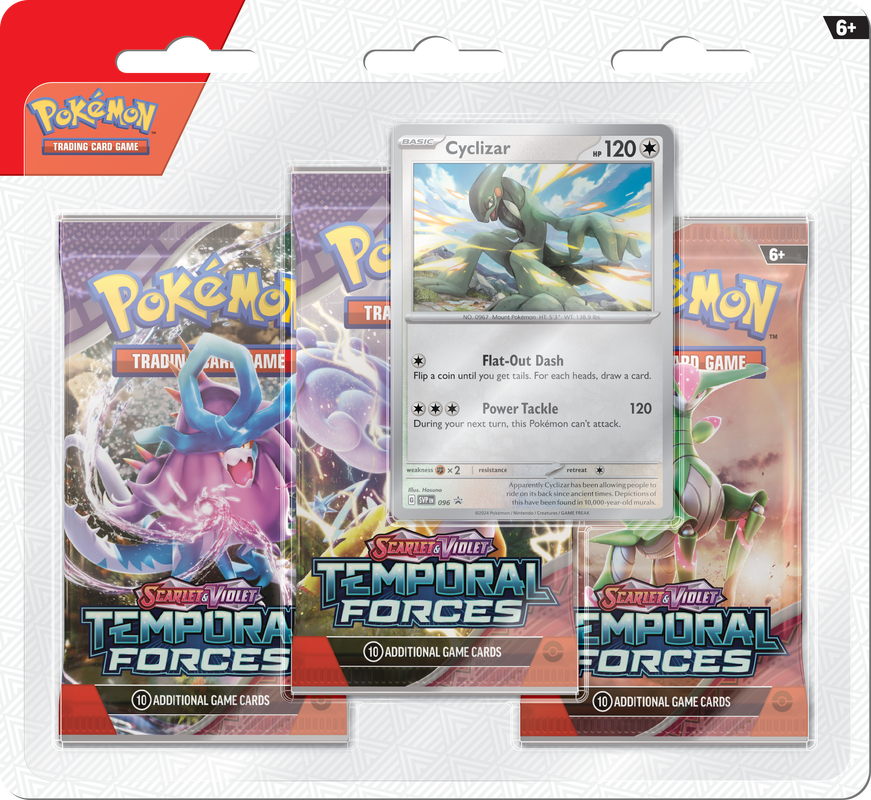 POKEMON SV5 TEMPORAL FORCES 3PK BLISTER