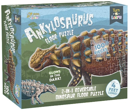 KIDS DINOSAUR 100 PIECE ANKYLOSAURUS FLOOR PUZZLE