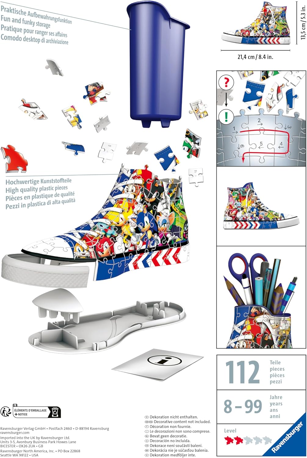 SONIC 3D PUZZLE SNEAKER