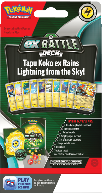 POKEMON BATTLE DECKS TAPU KOKO EX/IRON LEAVES EX