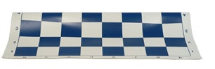 CHESS BOARD, VINYL ROLL-UP BLUE 20"