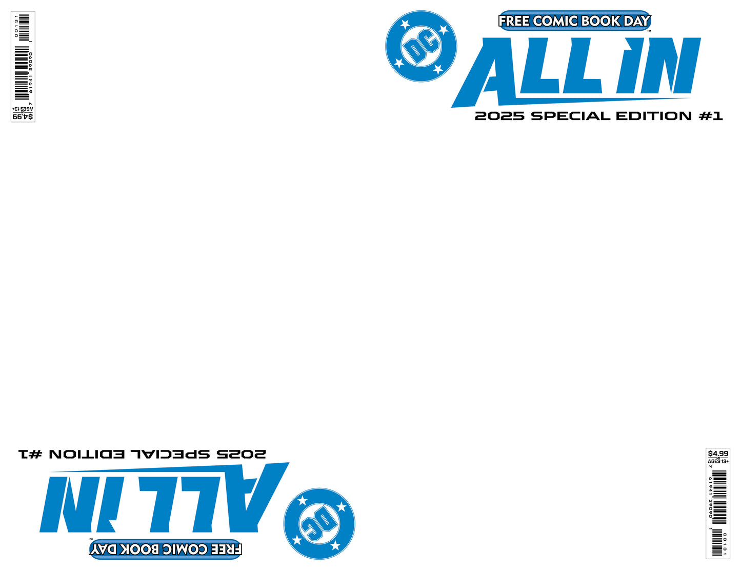 FCBD 2025 DC ALL IN SPECIAL EDITION BLANK