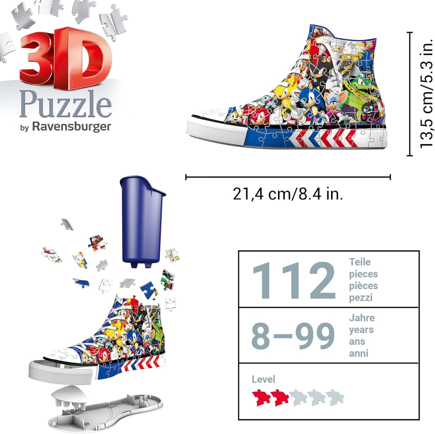 SONIC 3D PUZZLE SNEAKER