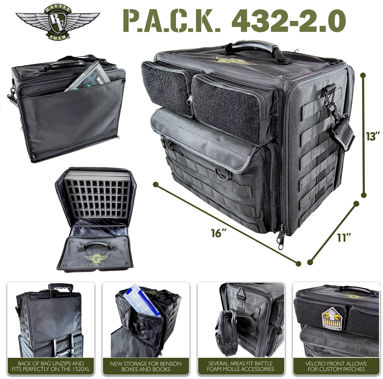 PACK 432 2.0 HORIZONTAL PLUCK LOAD OUT (BLACK)
