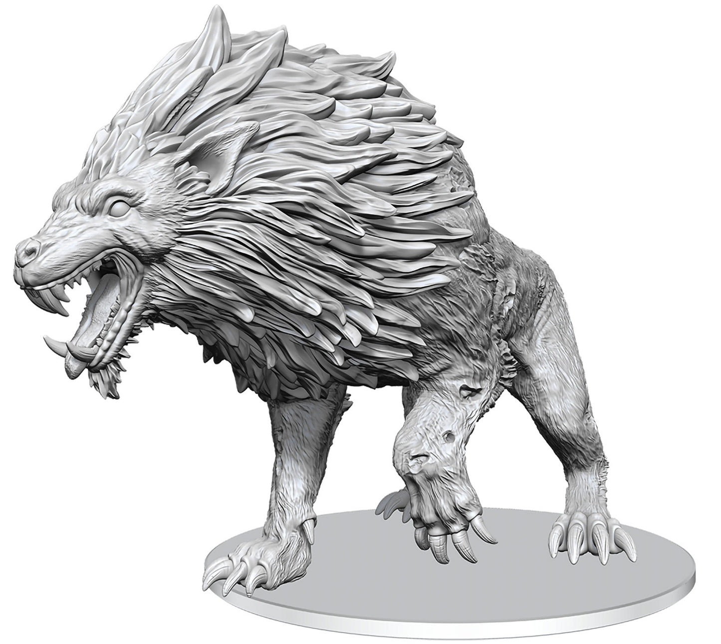 DND UNPAINTED MINIS DIRE WORG
