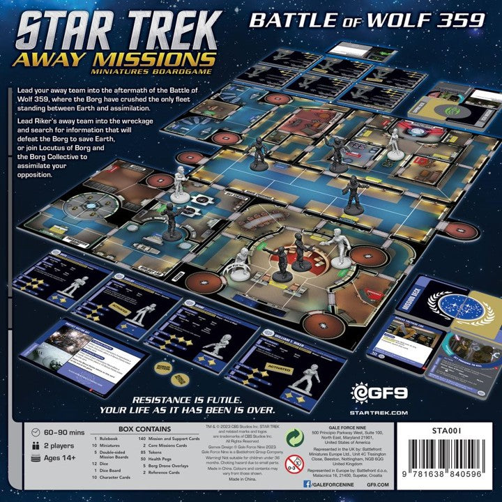 STAR TREK AWAY MISSIONS BATTLE OF WOLF 359 CORE