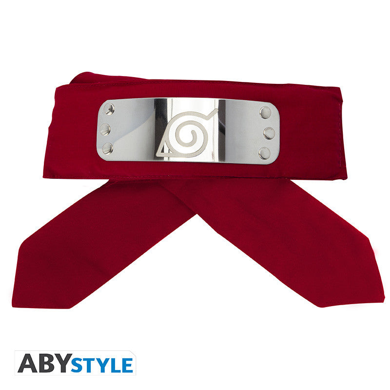 NARUTO SHIPPUDEN HEADBAND RED KONOHA (ADULT SIZE)