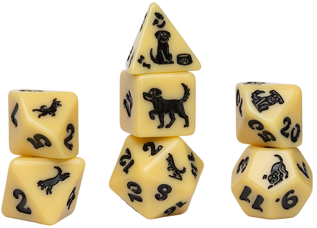 SD ANIMALS GOLDEN PUP 7-DIE SET