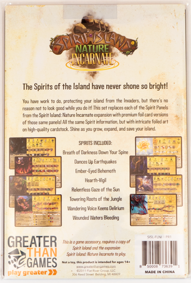 SPIRIT ISLAND NATURE INCARNATE FOIL PANELS