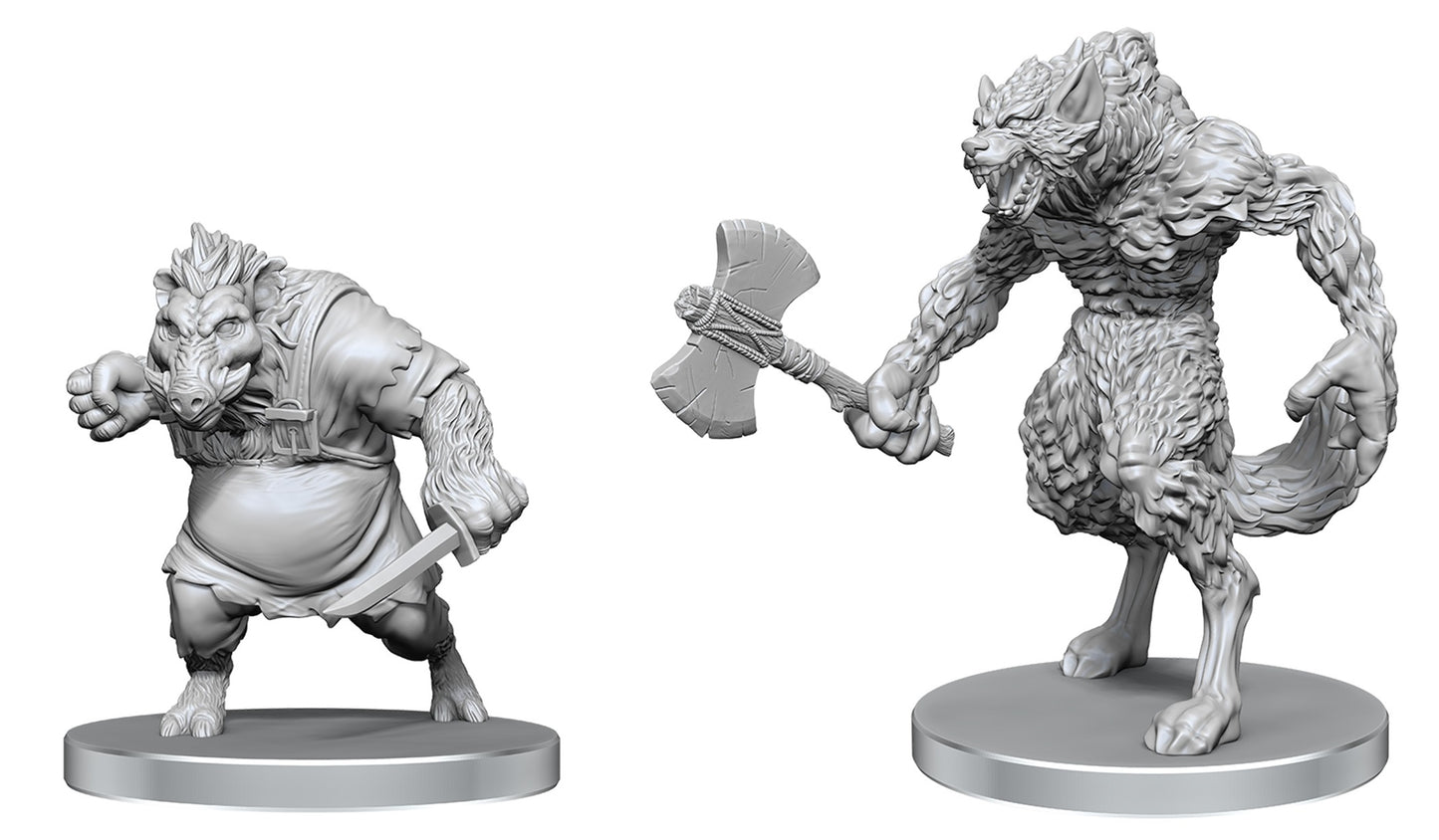PF UNPAINTED MINIS WV26 WEREWOLF & WEREBOAR