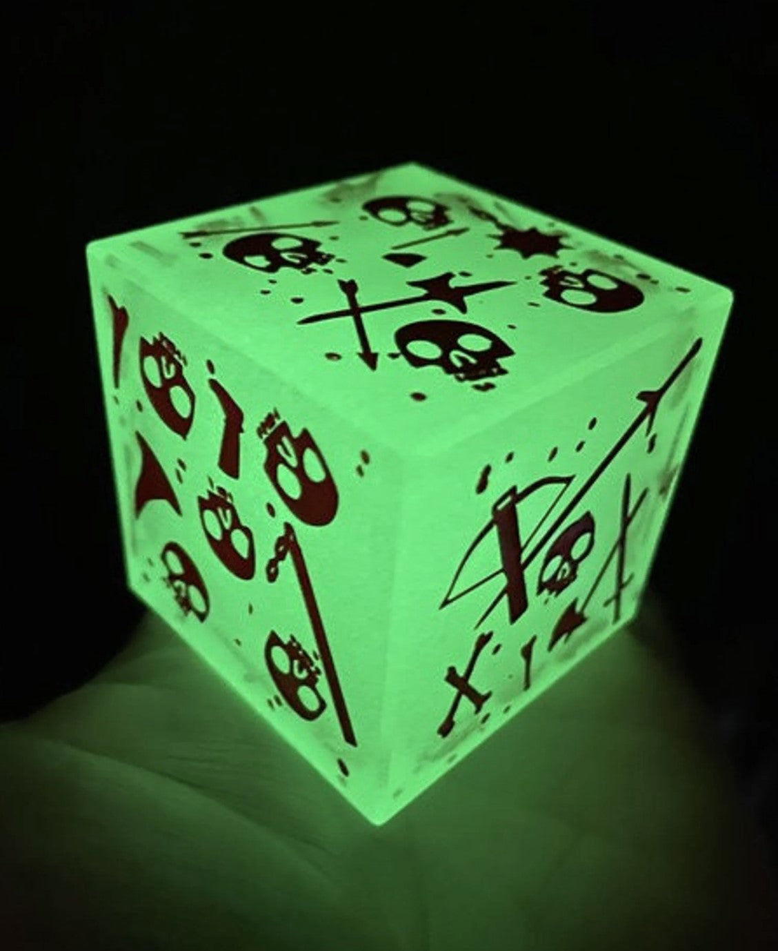 MASSIVE GELATINOUS CUBE - MINI/DIE IN ONE - GLOW IN THE DARK