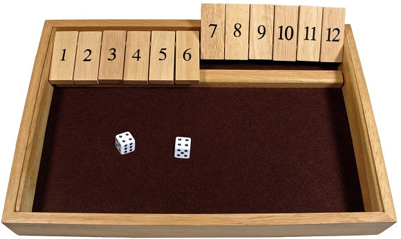 SHUT THE BOX, 13.5" X 9"