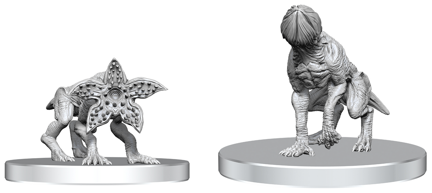 STRANGER THINGS UNPAINTED MINIS DEMODOGS