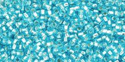 15/0 Toho Seed Beads #23 Silver Lined Aquamarine 8-9g Vial