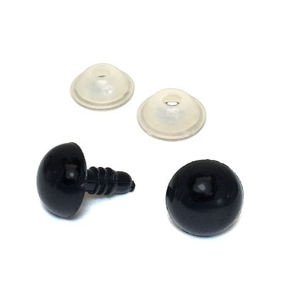 Animal Eyes - Eyes - 6mm - Black - 1 Pairs