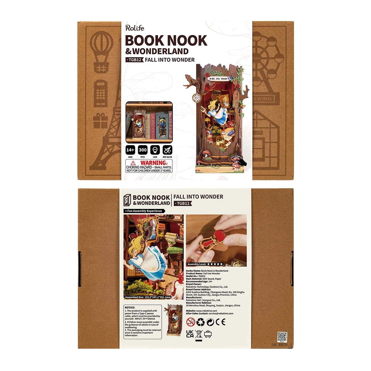 Rolife DIY Book Book Kit - Fall into Wonder TGB12