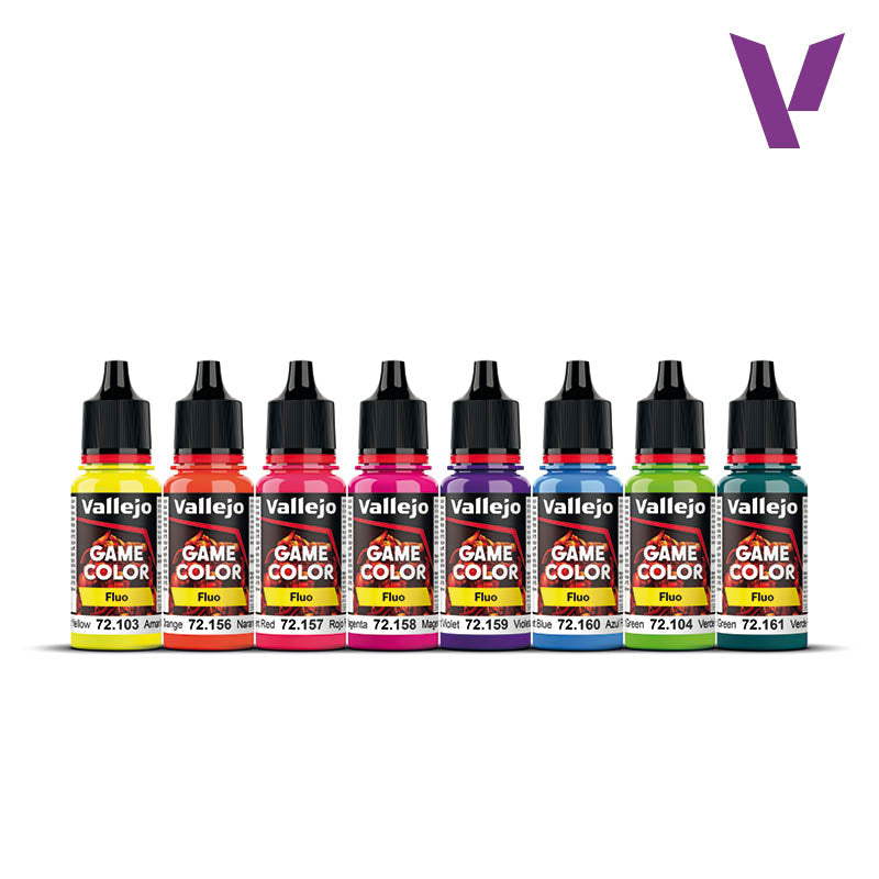 VALLEJO: 72.214 Fluorescent Color Set