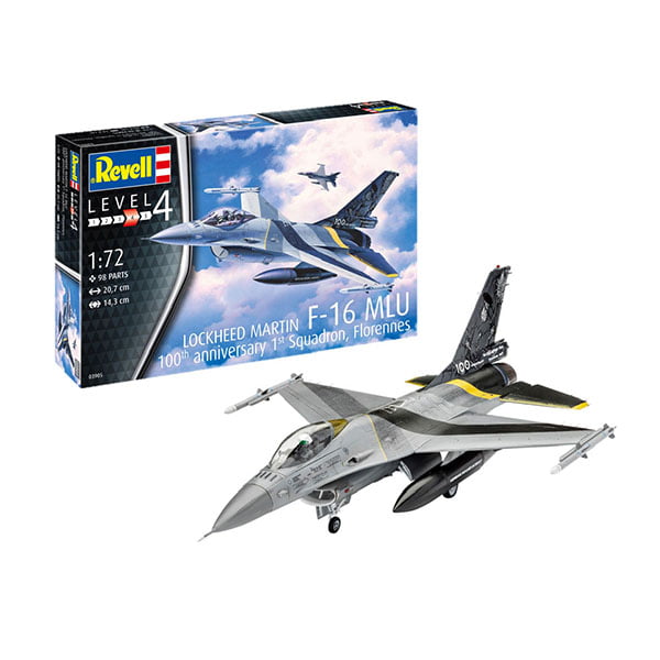 Revell Lockheed Martin F-16 MLU 100th Anniversary 1/72 Scale RVG 03905