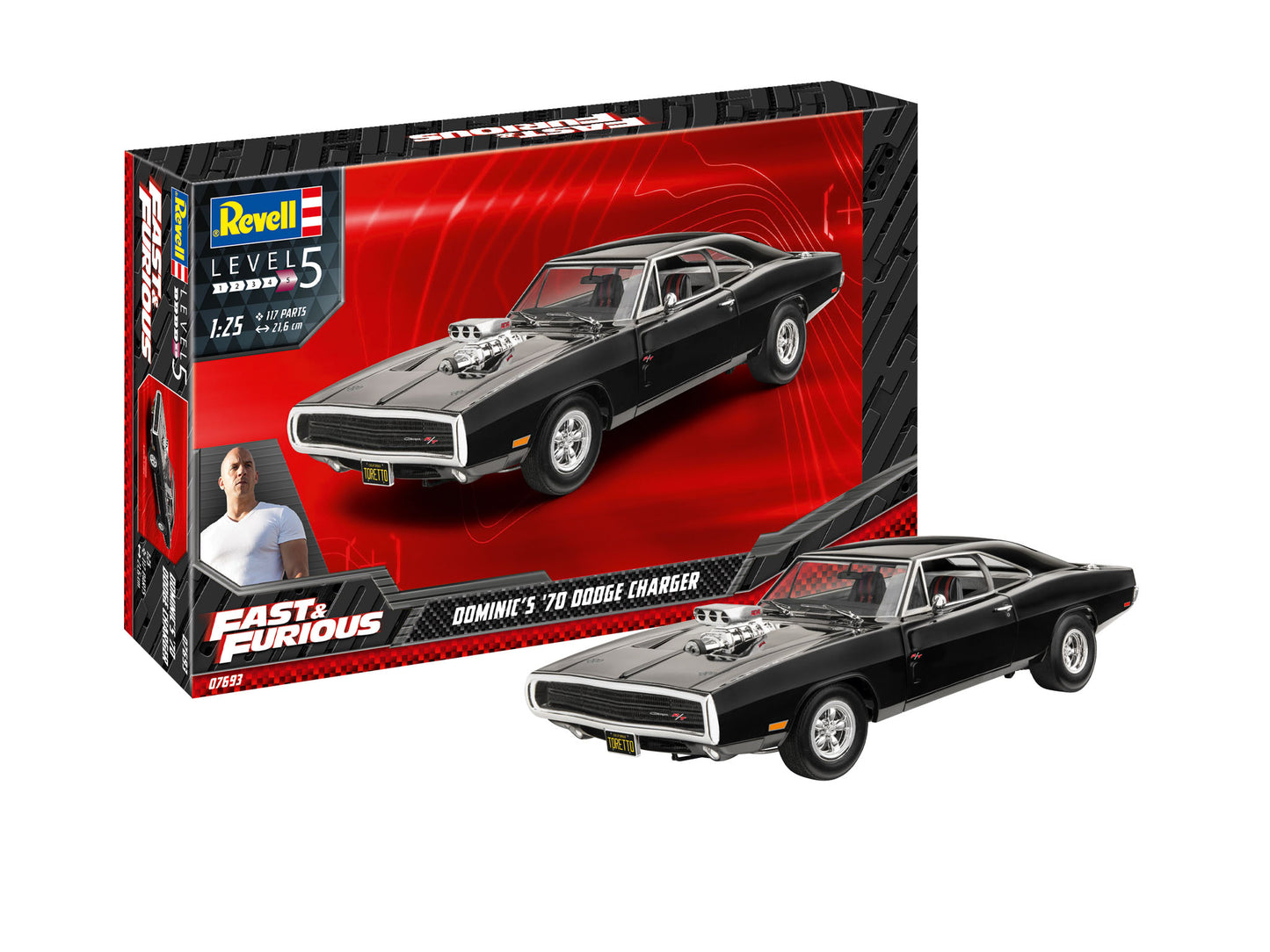 1:25 REVELL 07693 FAST & FURIOUS - DOMINIC'S 1970 Dodge Charger - MODEL SET