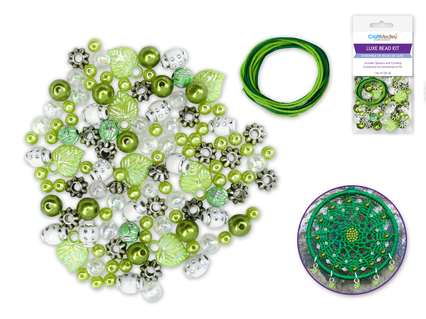 Acrylic Bead Kit: 30g Luxe Kit w/Spacers & Cordingn