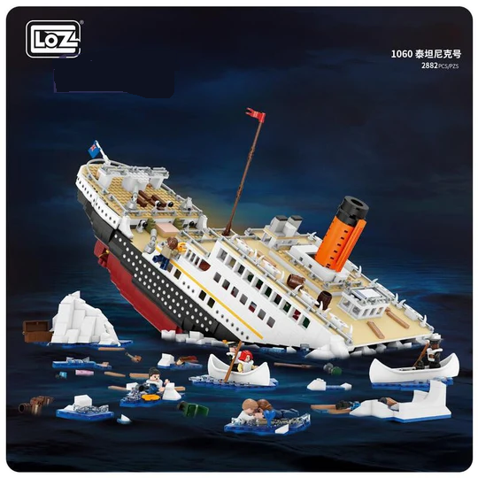 Sinking Titanic | LOZ 1060 Mini Block Movie Scene Set