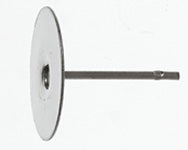 Ear Post - Flat 10mm Nickel Color LF/NF