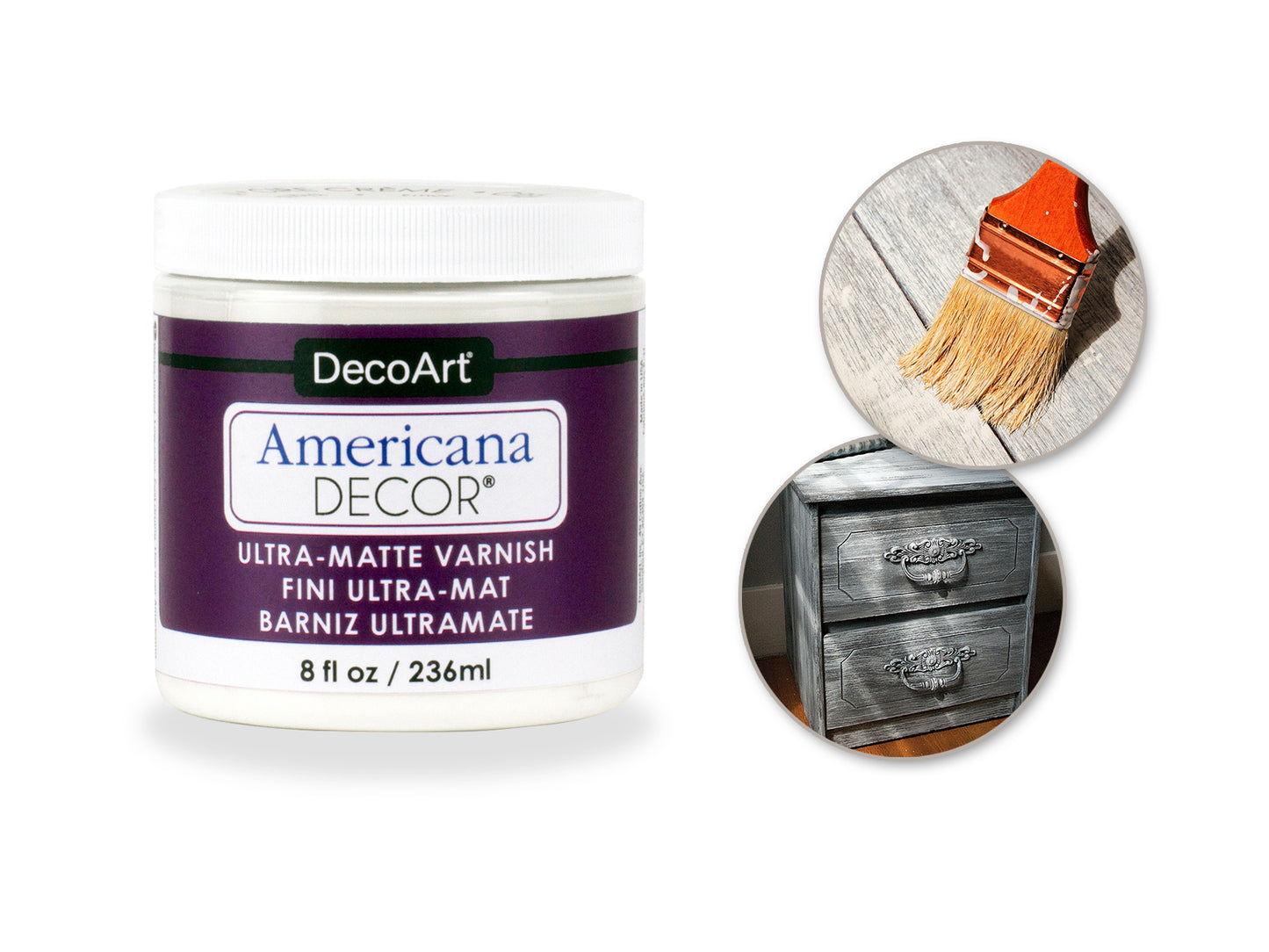Decoart Medium: 8oz Americana Décor Varnish ADM04 Ultra Matte