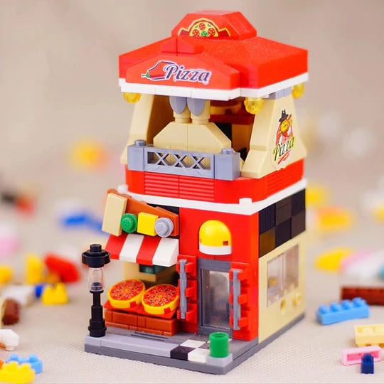 Pizza Shop | LOZ Mini Block Building Bricks Set Mini Street