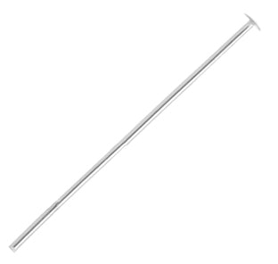 Head Pins 1in 24ga 25mm Rhodium LF/NF