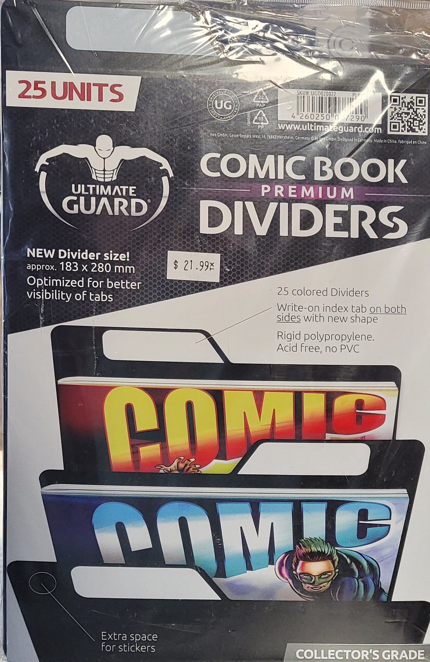 Ultimate Guard Comic Book Dividers Black