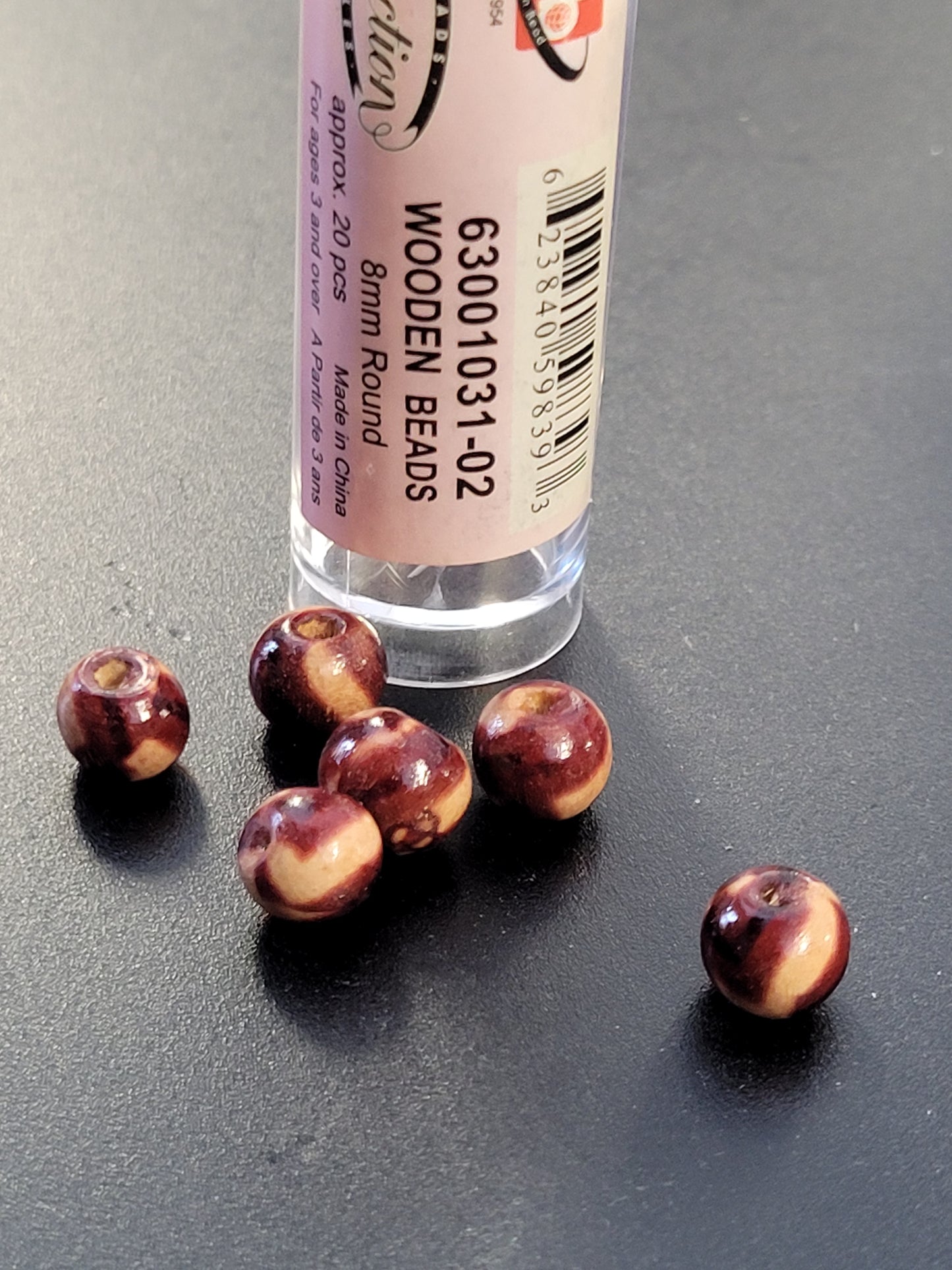 Wooden Beads 8mm Round