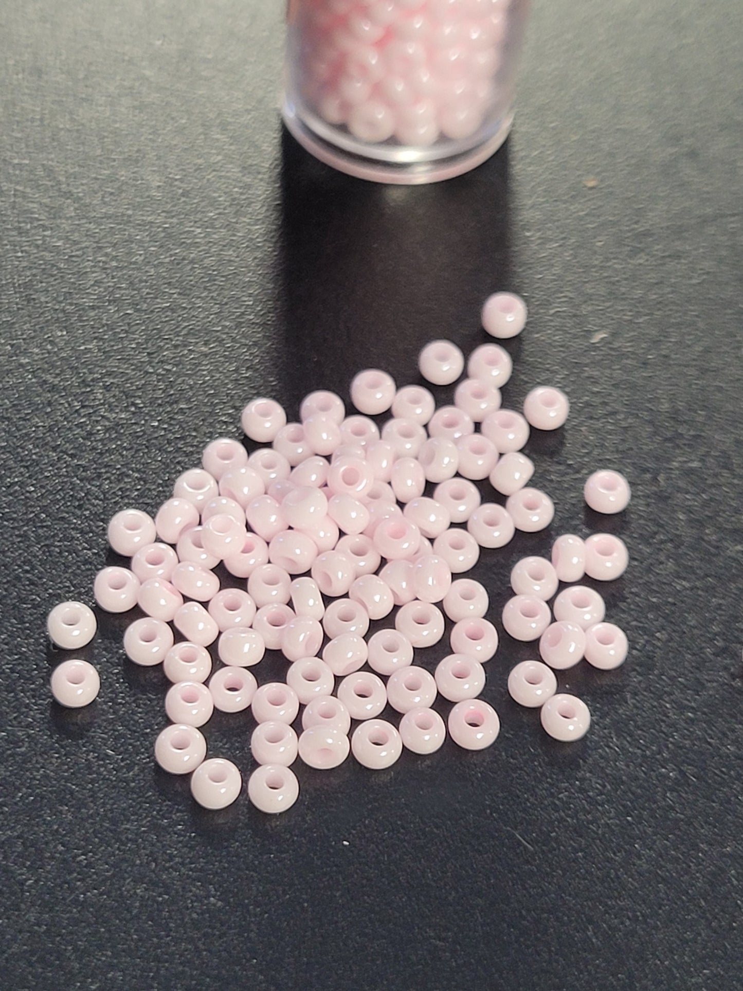 Opaque Light Pearl Pink Seedbeads
