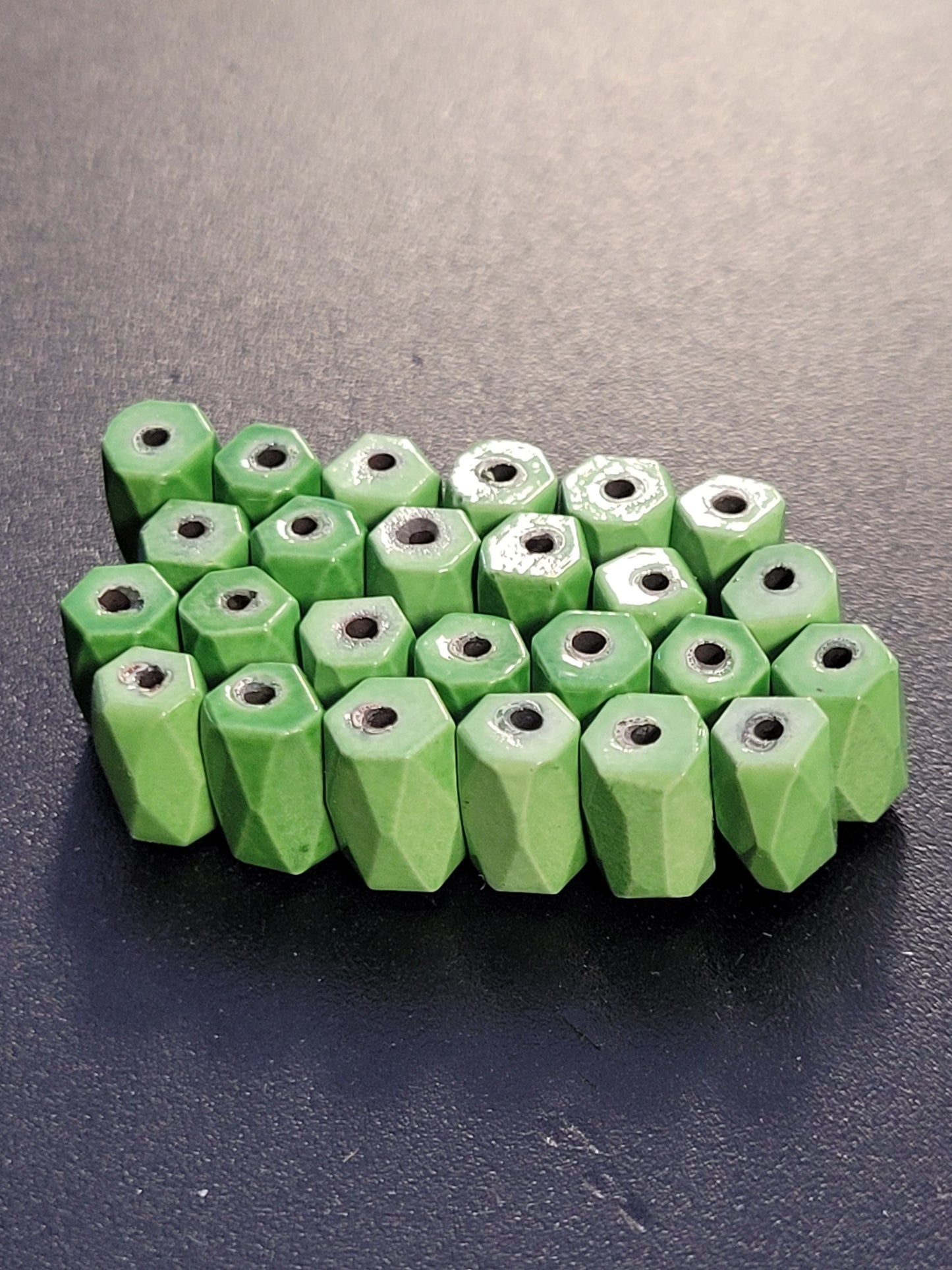 Green Magnetic Hexagon Tube Hematite