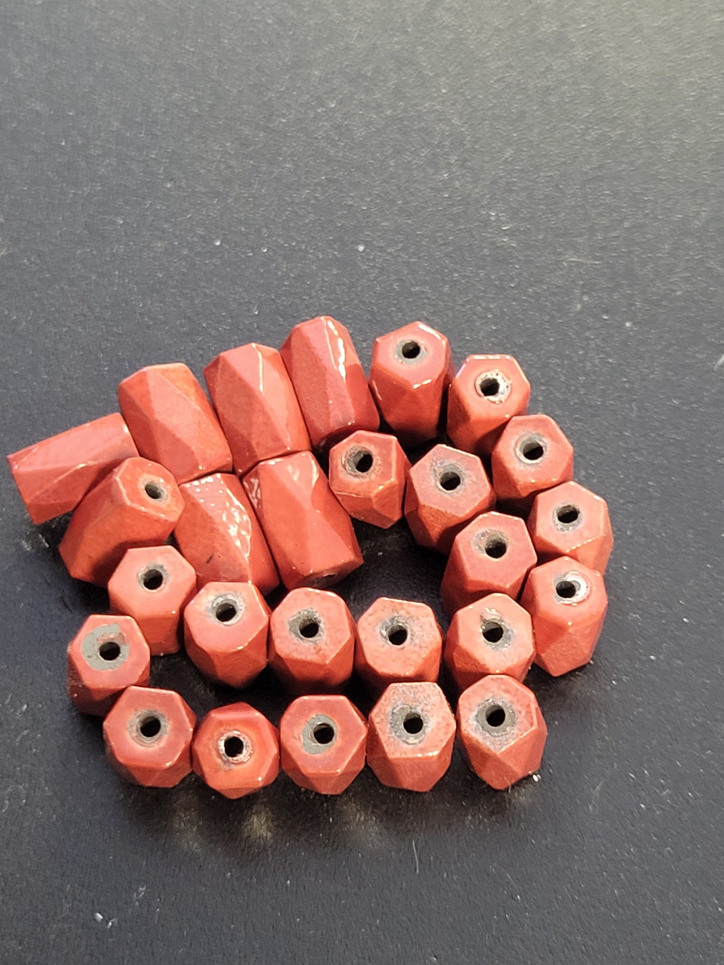 Red Magnetic Hexagon Tube Hematite