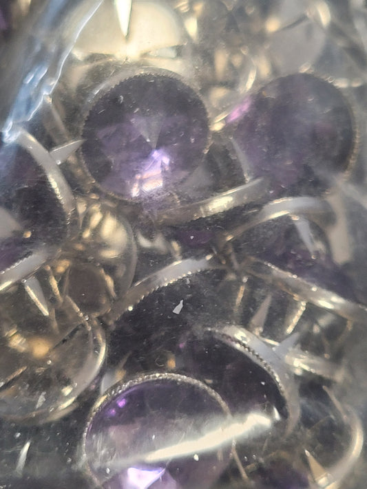 ACRYLIC NAIL HEAD 12mm  Light PURPLE