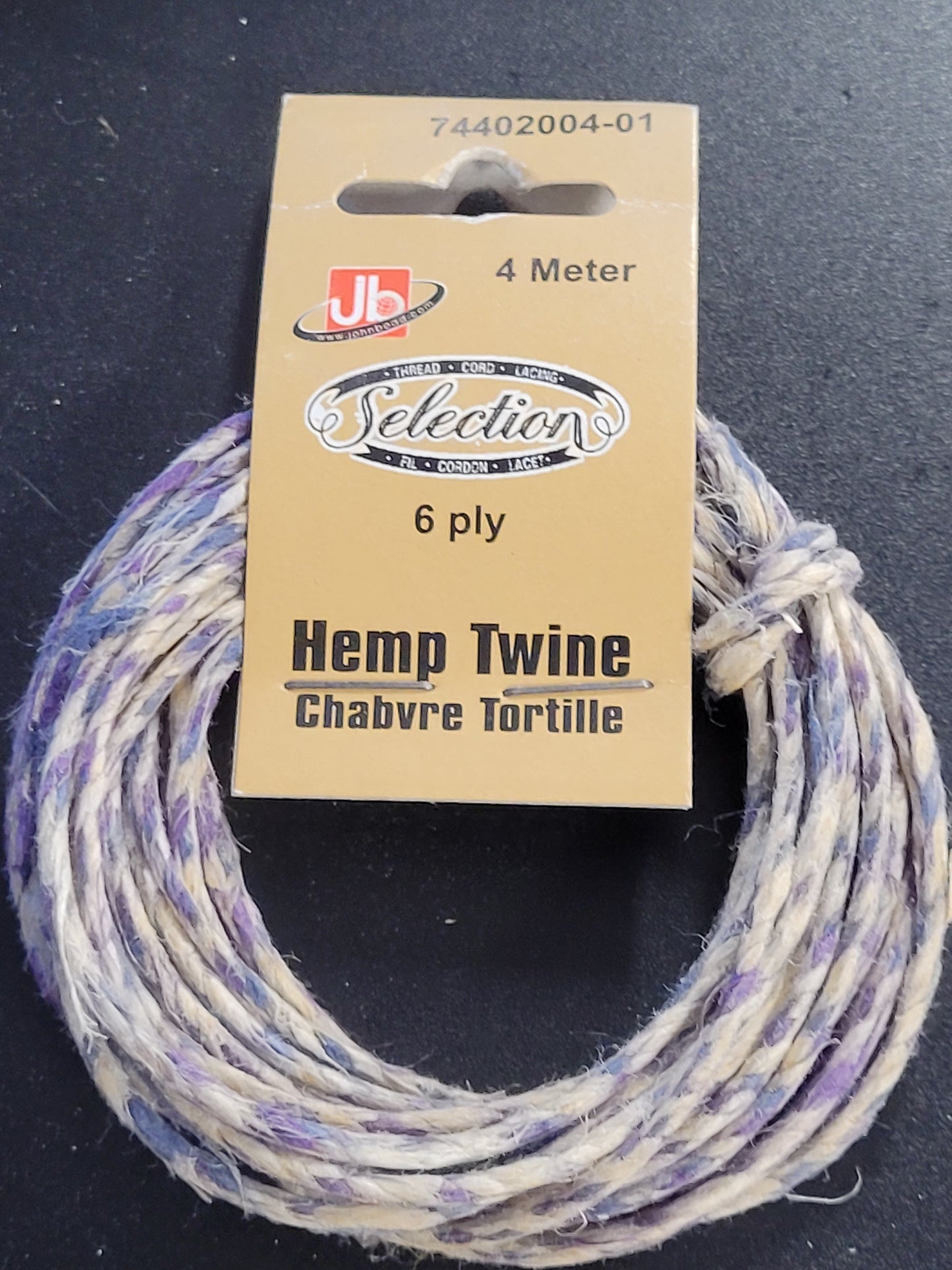 Hemp 6ply/2.5mm Two-Tone Purple 4m