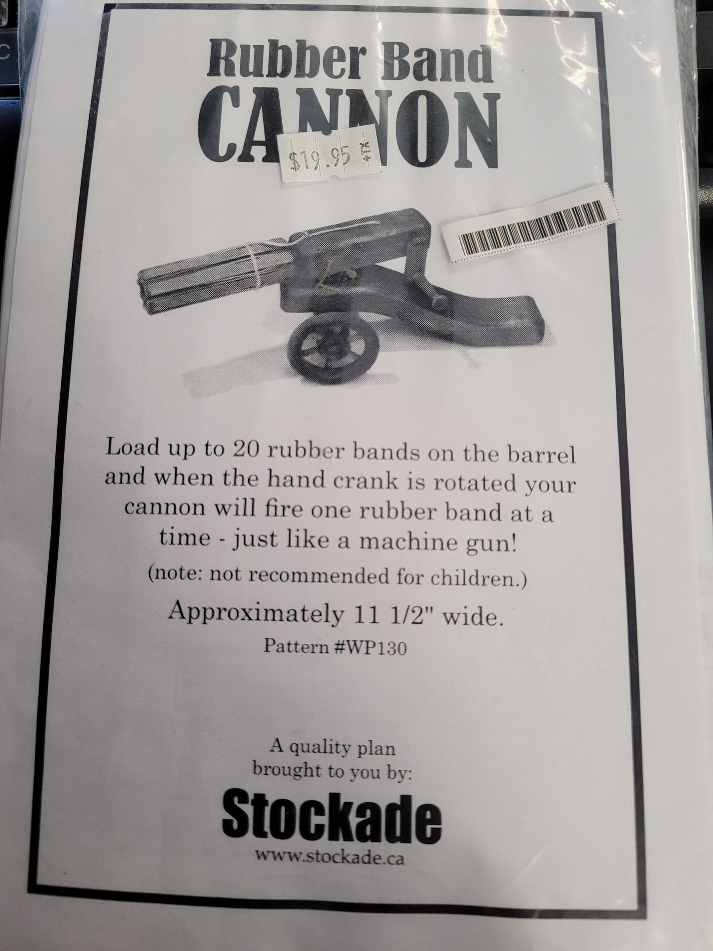 Rubber Band Cannon Plans
