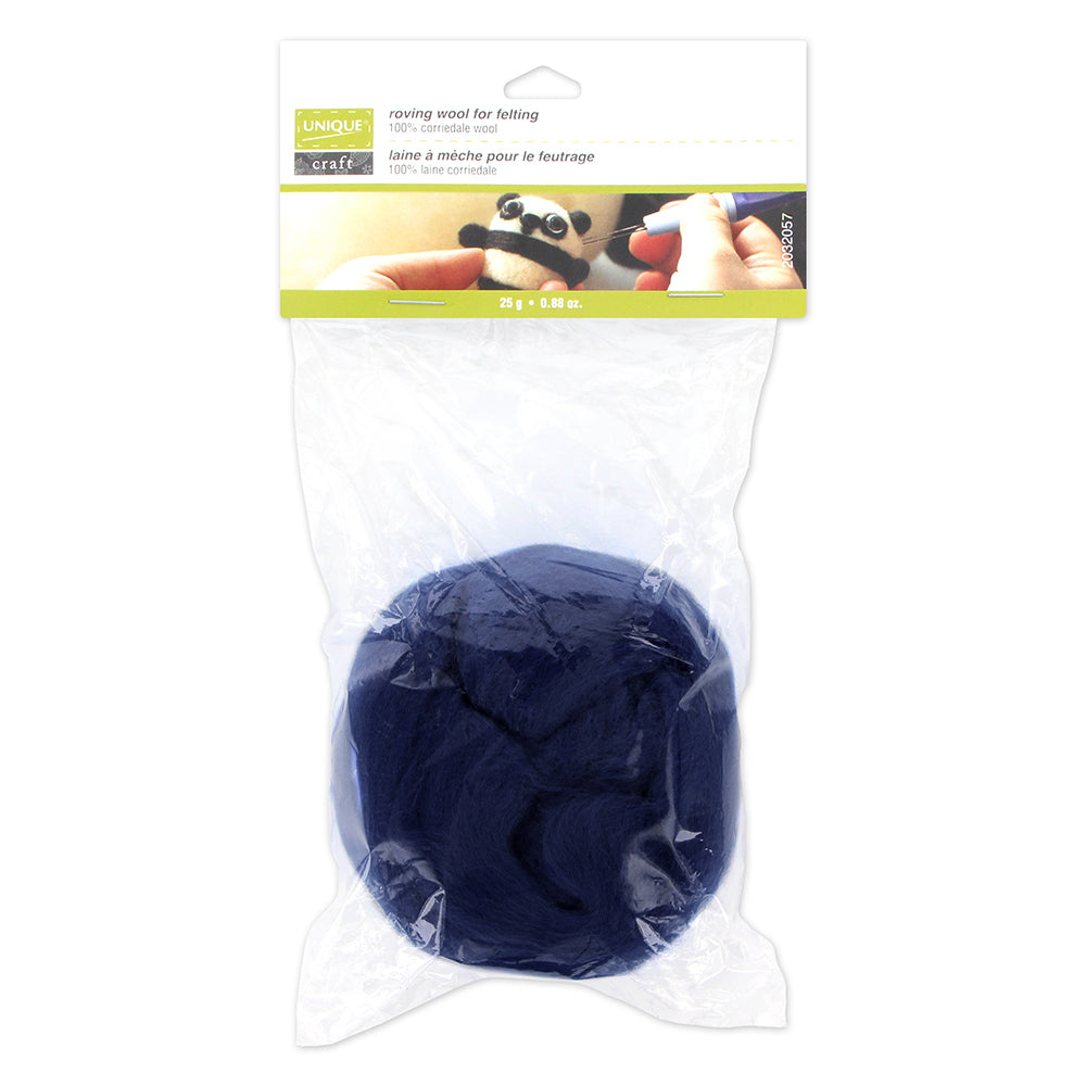 UNIQUE CRAFT Roving Wool - 25g