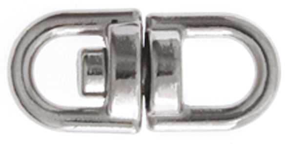 Swivel Key Loop 16x8mm Nickel Color