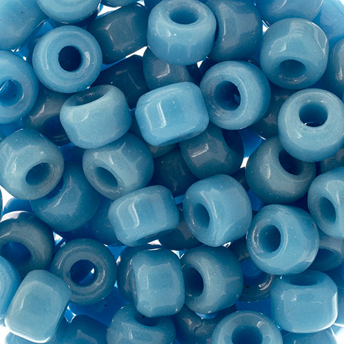 CROW BEADS GLASS LT. BLUE
