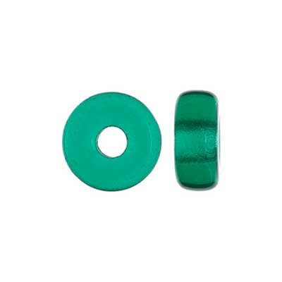CROW BEADS TRANS 13mm DK.GREEN