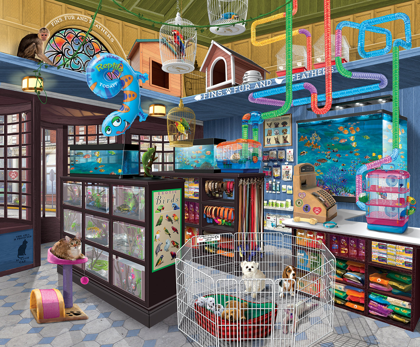 Fins, Fur and Feathers 1000