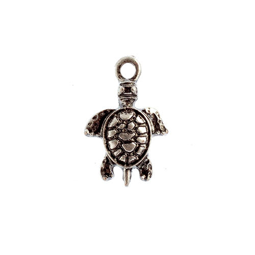 PENDANT SMALL TURTLE ANTIQUE SILVER LF/NF
