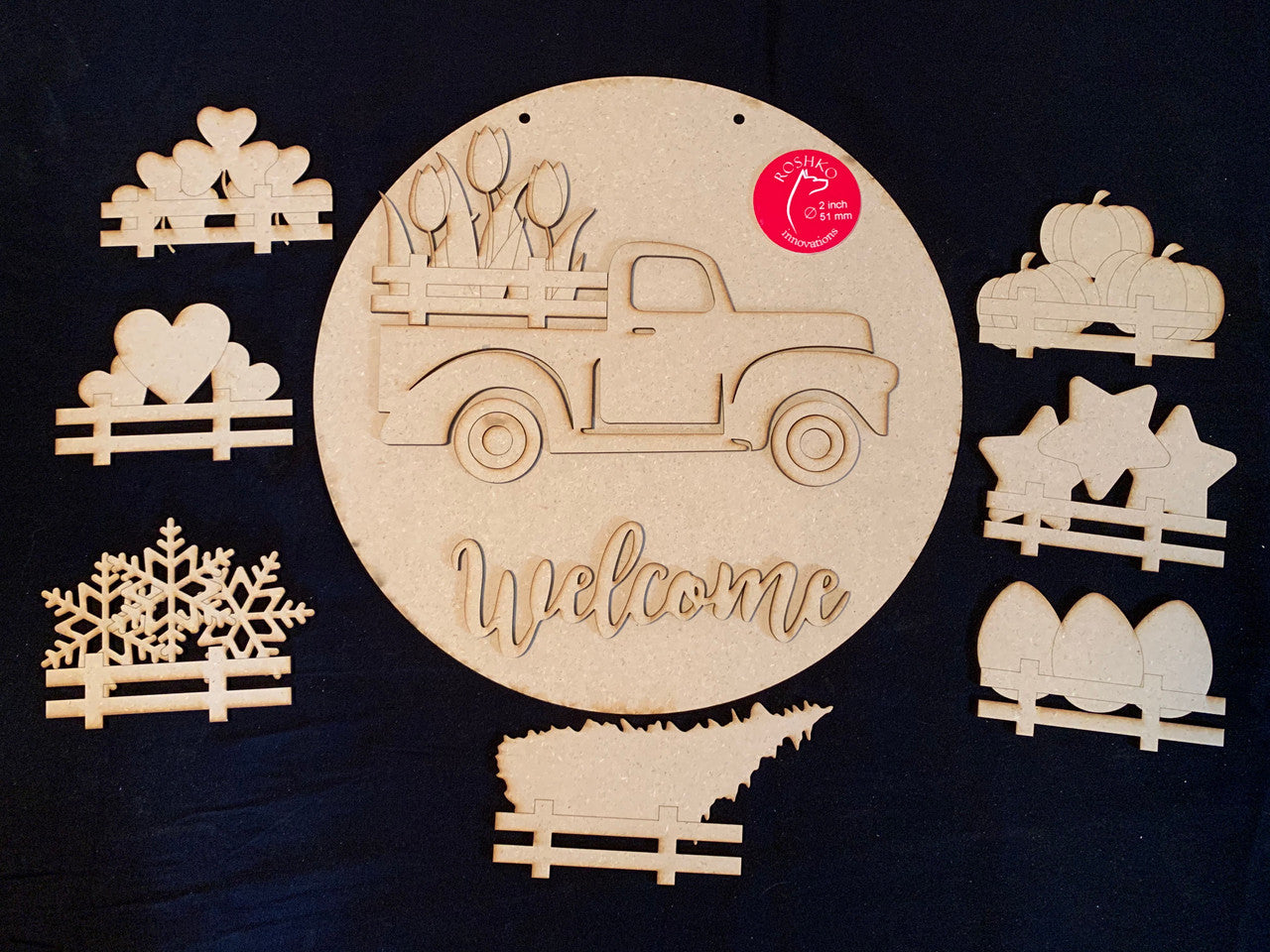 Truck Side view DIY sign kit 8 interchangable pieces
