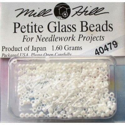 Mill Hill Petite Glass Beads – 15/0 ( 1.5 mm ) – White – 40479