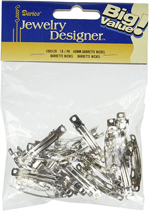 Darice 40mm Barrette Nickle