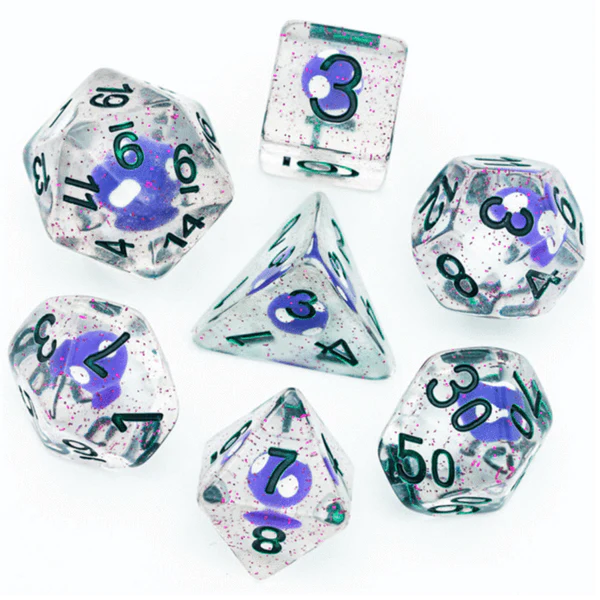 Mulberry Mushroom RPG Dice Set