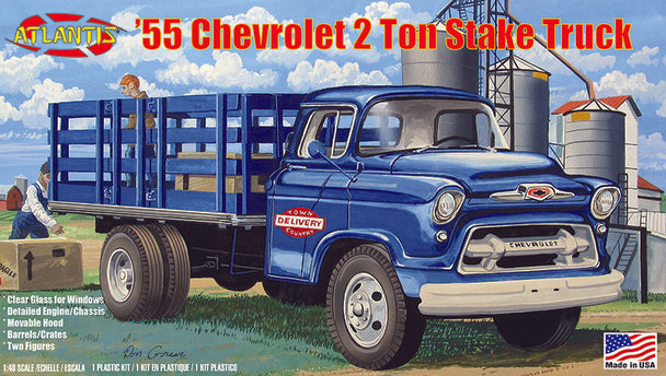 1955 Chevrolet 2 ton Stake Truck 1/48 Plastic Model Kit