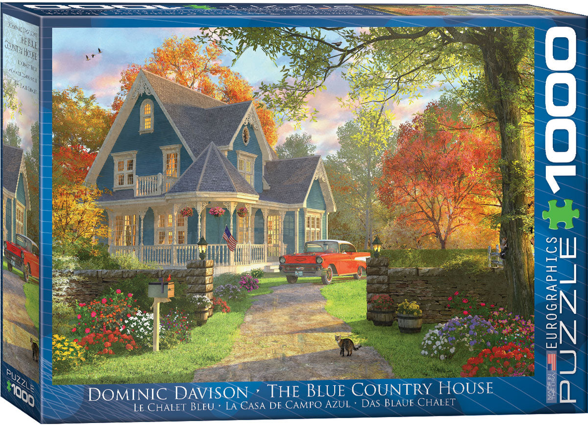 Dominic Davison - The Blue Country House 1000pc Puzzle