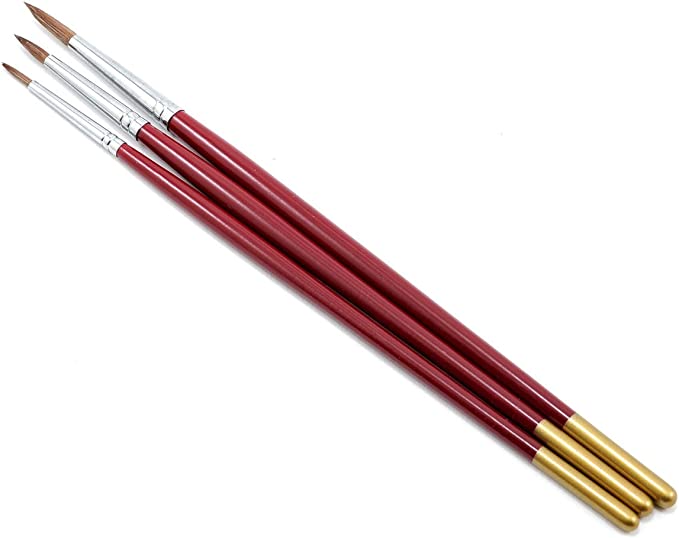 Atlas 3 Piece Red Sable Brush 58 (1,3,5)
